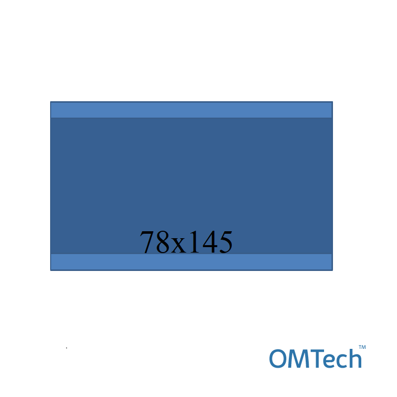 Покриття операційне OMTech™ на інструментальний столик 78 см х145 см (спанбонд - 30 г/м2 + поліетилен –50 мікрон), стерильне